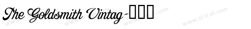 The Goldsmith Vintag字体转换